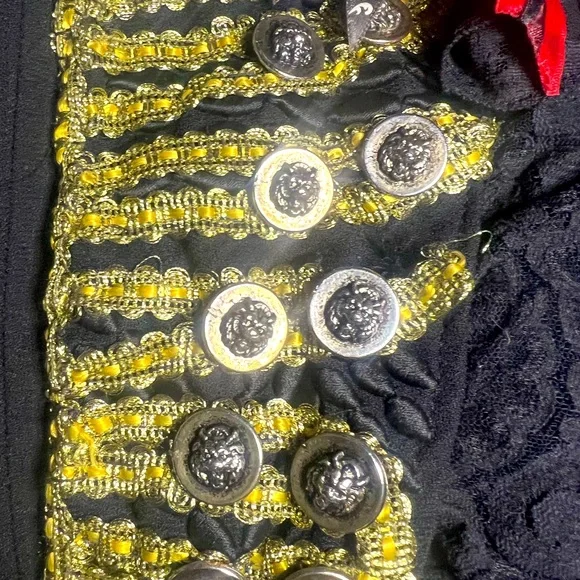 One of a kind Artist handmade Medals Embellished Military Jacket Coat.Rock Star!